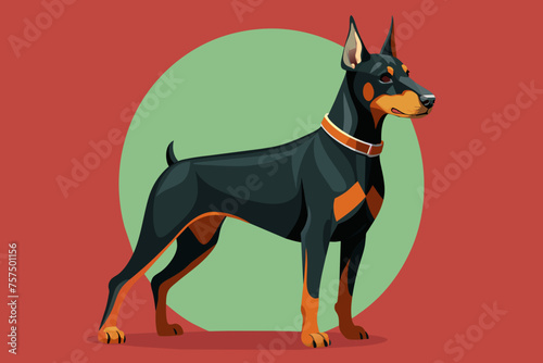 illustration of a dog vector art