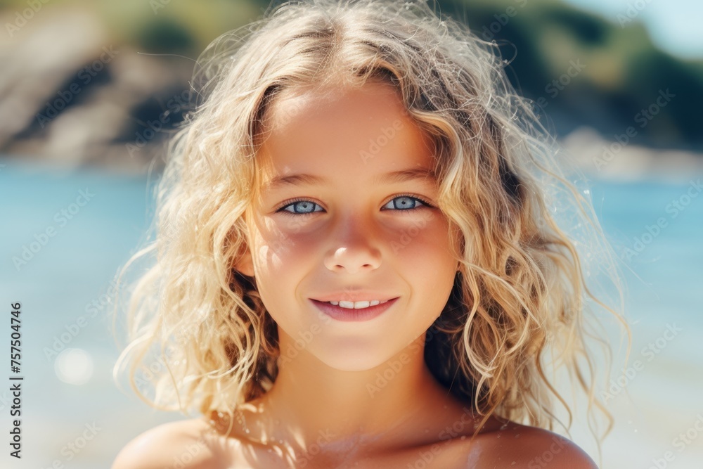 Cheerful young child having a great time swimming in the refreshing pool on a hot summer afternoon Cheerful young child having a great time swimming in the refreshing pool on a hot summer afternoon