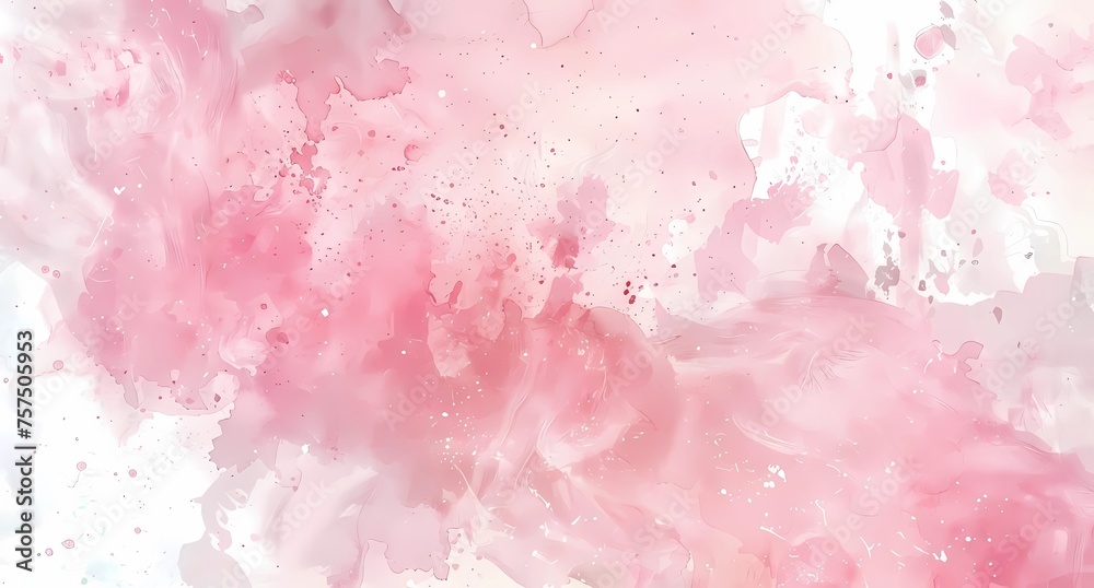 Premium Background. Painting with pink paint, paint application technique, stains, painting, soft watercolor. Luxury art for flyer, poster, notepad.
