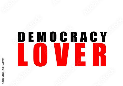 Slika na platnu Democracy lover png