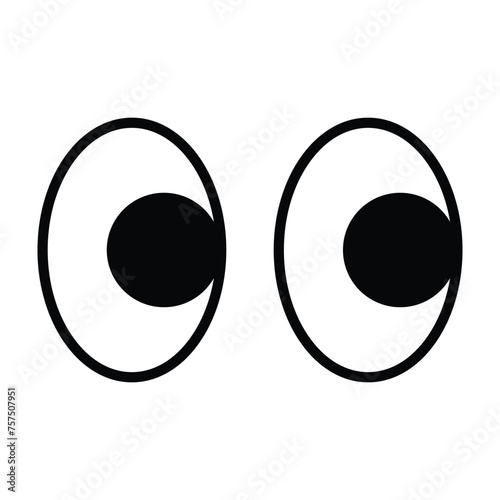 Cartoon eyes icon design, illustration design