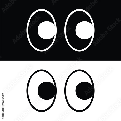 Cartoon eyes icon design, illustration design