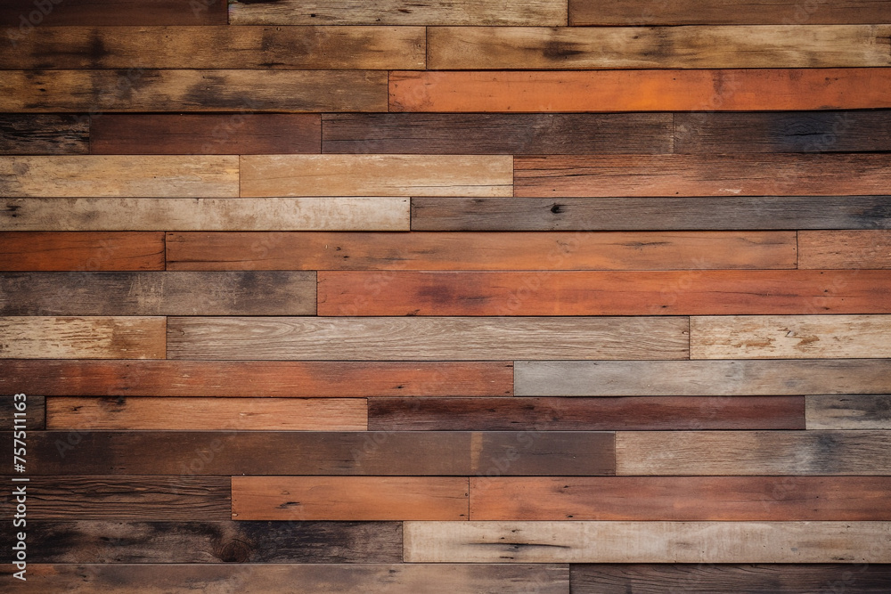 old wooden wooden wall texture and background, in the style of recycled material murals сreated with Generative Ai