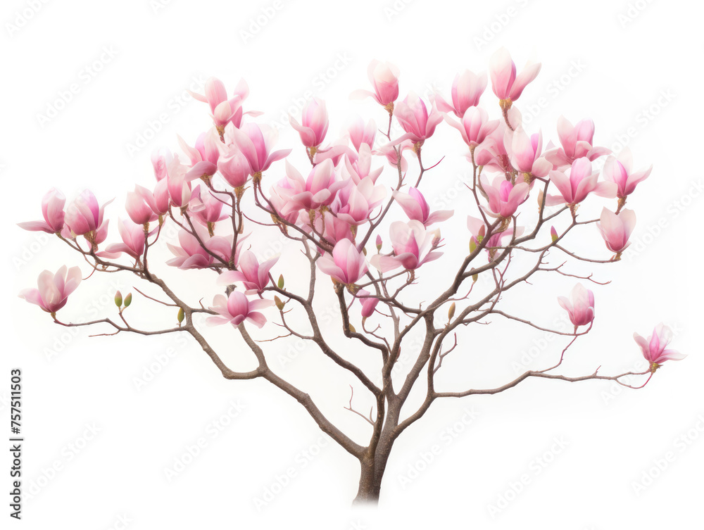 Tulip Tree isolated on transparent background, transparency image, removed background