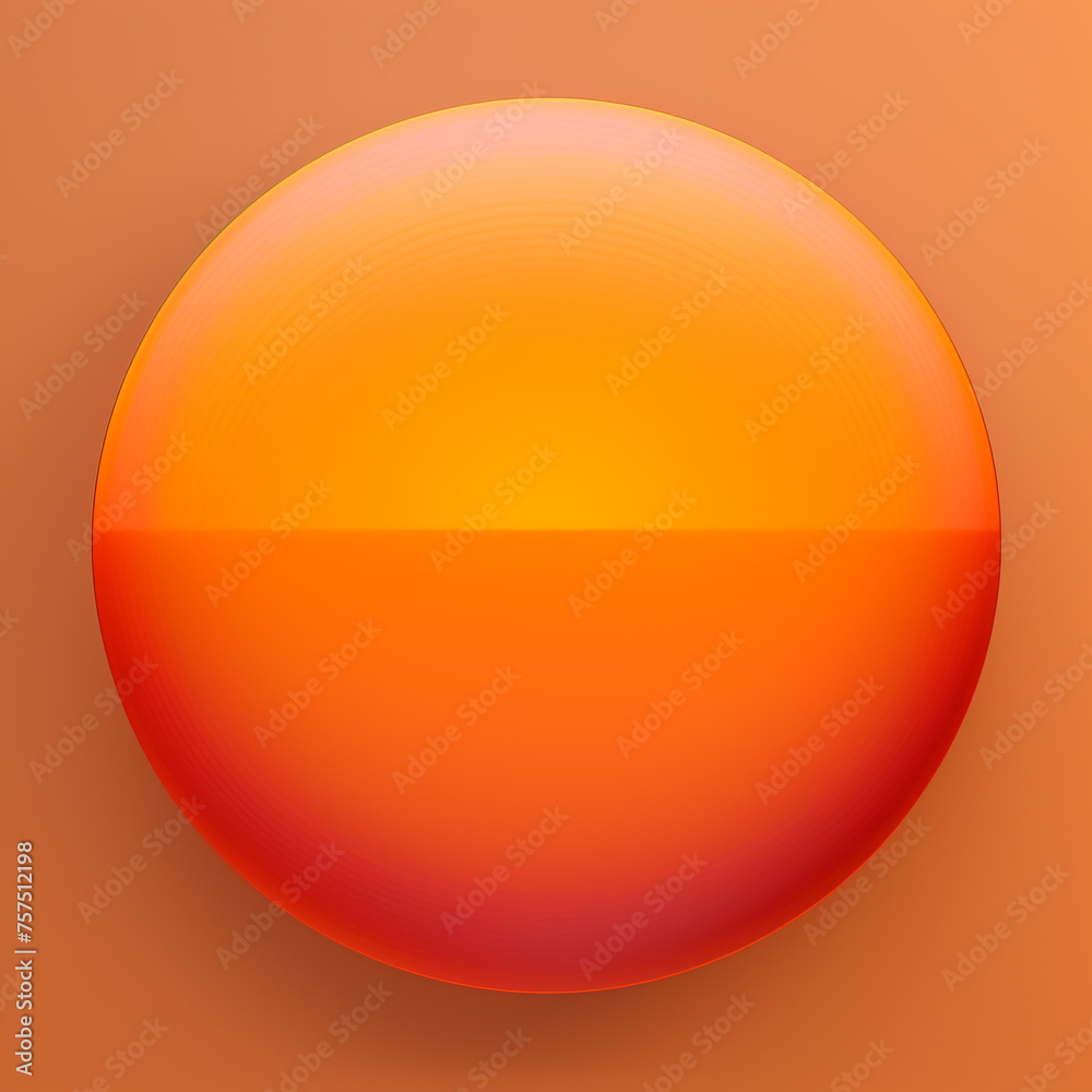circle filled with a smooth orange color сreated with Generative Ai