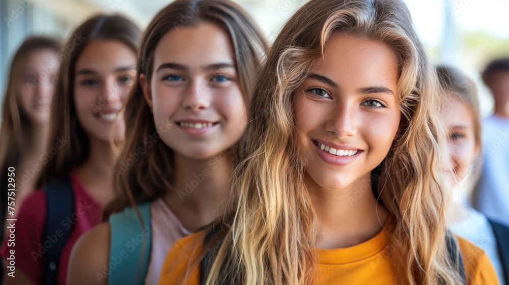 Multiracial young people laughing together at camera - Happy group of friends having fun taking selfie pic with smart mobile phone - Youth community concept with guys and girls hugging outdoors