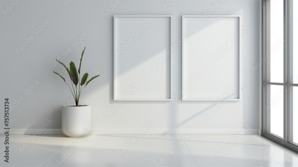 Framed poster Mock-up Framed poster Mock-up