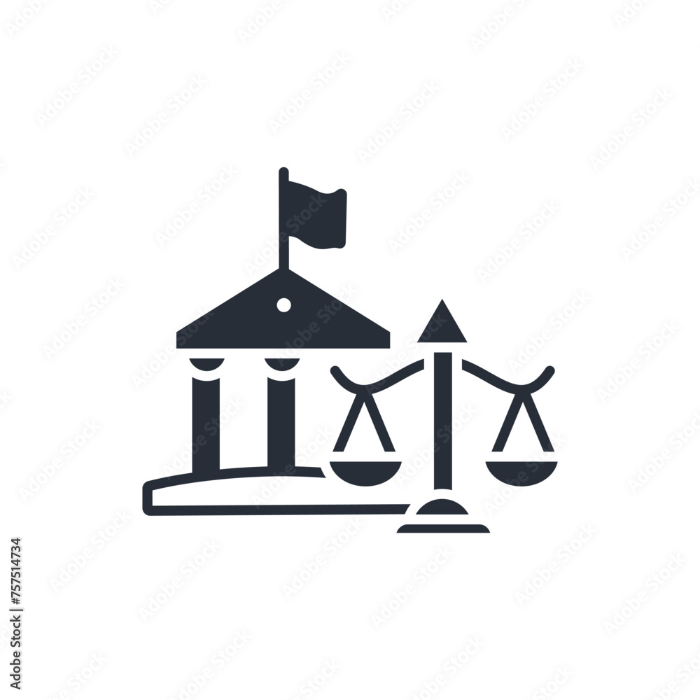 court icon. vector.Editable stroke.linear style sign for use web design,logo.Symbol illustration. court icon. vector.Editable stroke.linear style sign for use web design,logo.Symbol illustration.