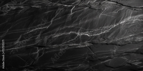 Dark grey black slate background. Black stone texture. Slate background сreated with Generative Ai