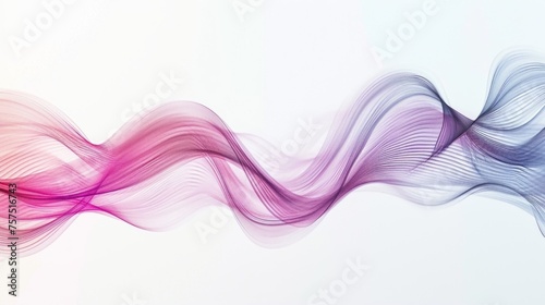Gradient wave wallpaper colorful background. soft lines swoosh style. wavy smoke abstract design.