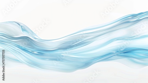 a horizontal light blue stream of water, meticulously designed to appear realistic against a white background, evoking a sense of tranquility and elegance. SEAMLESS PATTERN