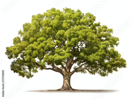 White Oak tree isolated on transparent background, transparency image, removed background
