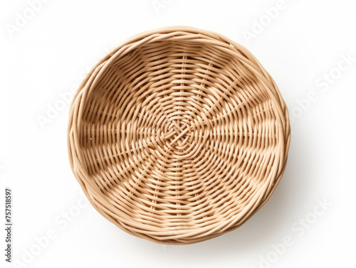 woven basket, isolated, transparent background