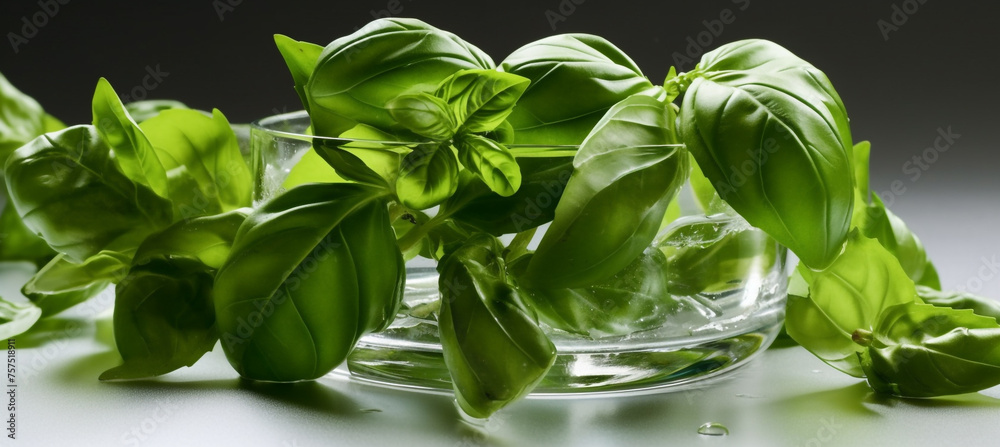 seasoning herb fresh leaves basil isolated on transperent background сreated with Generative Ai seasoning herb fresh leaves basil isolated on transperent background сreated with Generative Ai