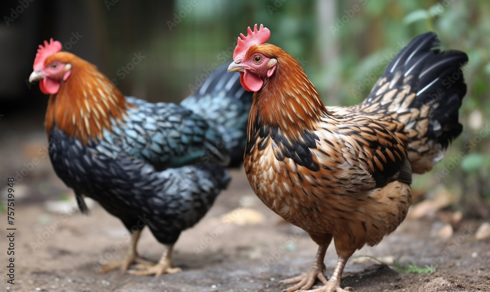 Bantam Chickens сreated with Generative Ai Bantam Chickens сreated with Generative Ai