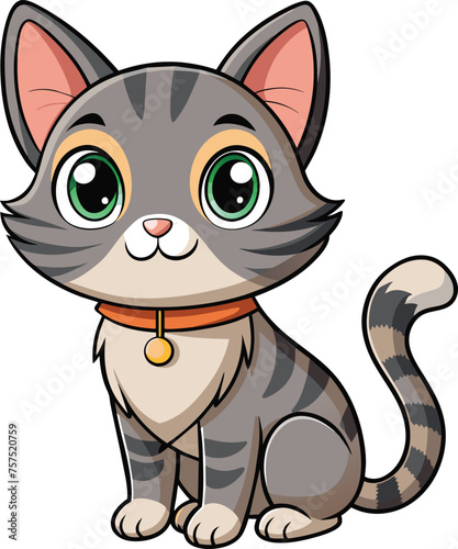 Cute and Playful Cat Vector Art: Ideal for Any Project