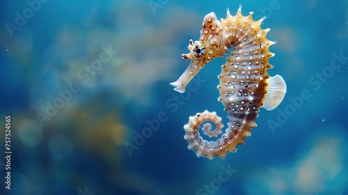 A beautiful and unique creature of the sea, the pot-bellied seahorse (Hippocampus abdominalis) is a small, colorful fish that is found in tropical and