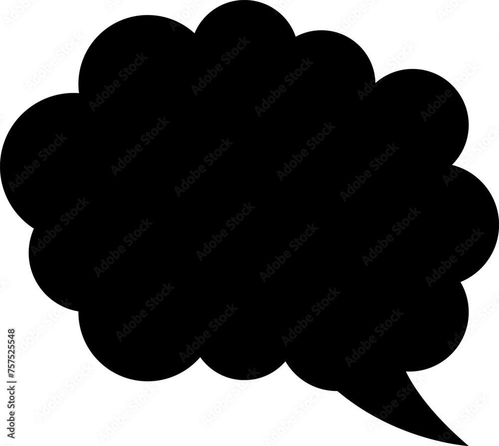 Trendy think bubble in flat style. Think bubble isolated on white background. Cloud line icon Vector art. Trendy think bubble in flat style. Think bubble isolated on white background. Cloud line icon Vector art.