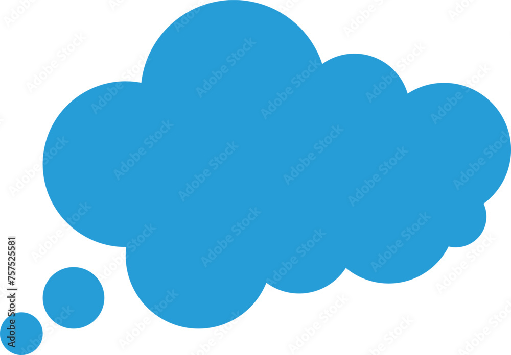 Trendy think bubble in flat style. Think bubble isolated on white background. Cloud line icon Vector art. Trendy think bubble in flat style. Think bubble isolated on white background. Cloud line icon Vector art.