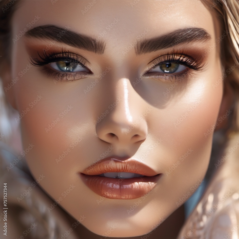 close up portrait of a woman close up portrait of a woman