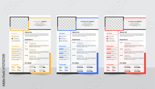 Clean Modern Resume and Cover Letter Layout Vector Template for Business Job Applications, Minimalist resume cv template, Resume design template, cv design, multipurpose resume design
