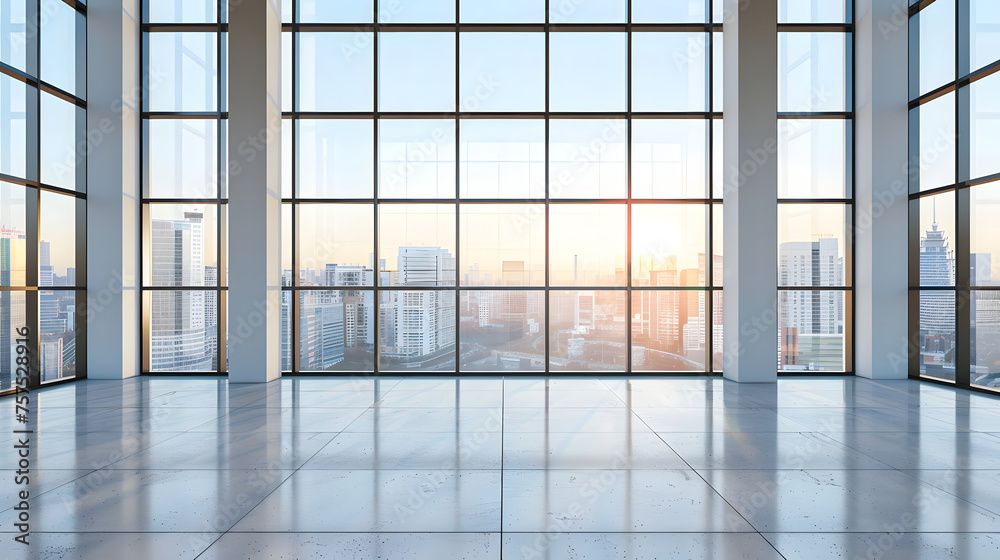 Modern office view, environmentally friendly office, office background Modern office view, environmentally friendly office, office background