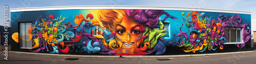Let the vibrant street art mural be a beacon of creativity in the heart of the urban landscape.