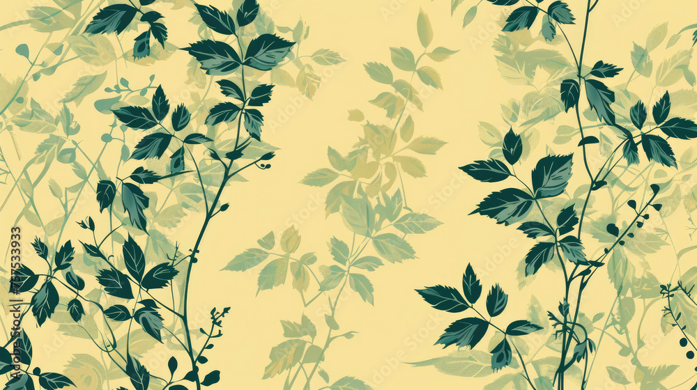 Plant-Based Vector Pattern Design Plant-Based Vector Pattern Design