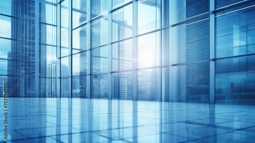 Blurred Glass Wall of Modern Business Office Building Blurred Glass Wall of Modern Business Office Building