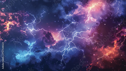 Energize Your Display: 3D Rendered Lightning Patterns Podium