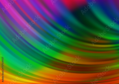 Dark Multicolor, Rainbow vector pattern with lava shapes.