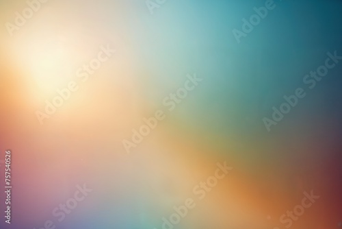 Colorful sunshine glare pastel colors background. photo