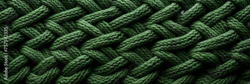 Knitted background in green сreated with Generative Ai