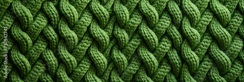 Knitted background in green сreated with Generative Ai