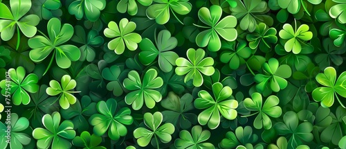 Clover covered background