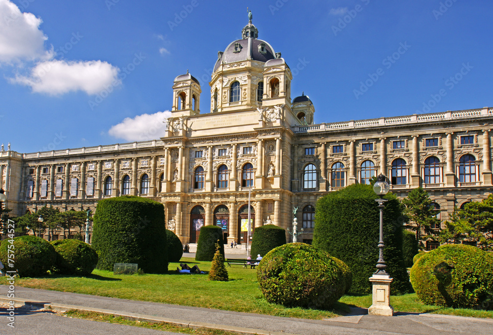 Facade of Natural History Museum on Maria-Theresien-Platz