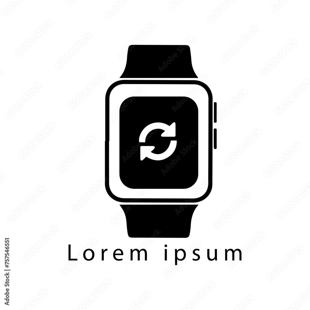 Hand Watch Icon. Wrist Watch Simple Black Line Icon on White Stock Vector - Illustration. Hand Watch Icon. Wrist Watch Simple Black Line Icon on White Stock Vector - Illustration.