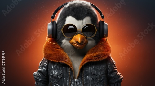 Chilling Penguin Leather Jacket Edition