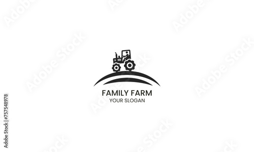 Nature-inspired emblem: agriculture's vitality captured in vibrant vector logo illustration.