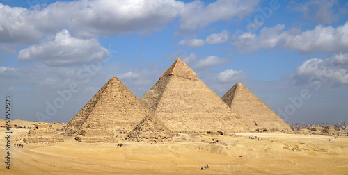 Pyramids of Giza in Cairo Egypt