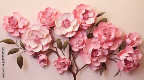 Blush Pink Beauties Group of Pink Camellias