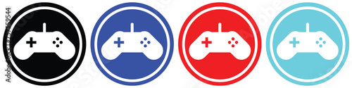 collection of game icons. Gamepad, joypad icon vector illustration. Game concept photo