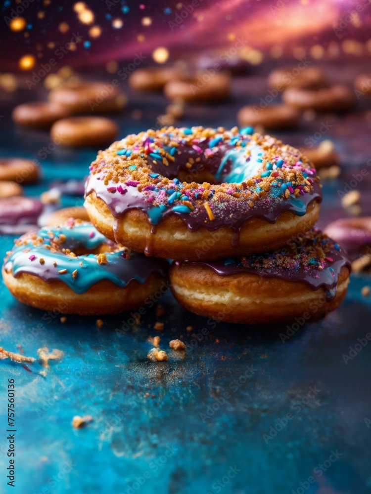 glazed donut with sprinkles glazed donut with sprinkles