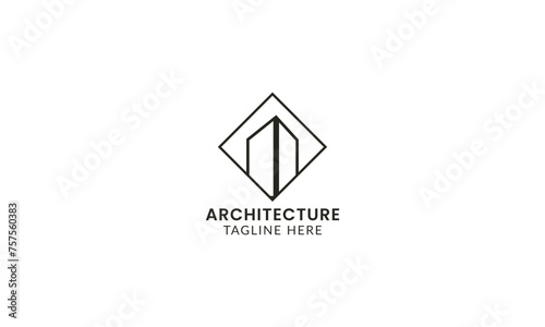Sleek house emblem representing architectural excellence and innovation.
