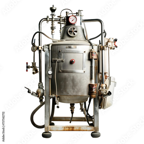 Milking Machine, transparent background, isolated image, generative AI photo