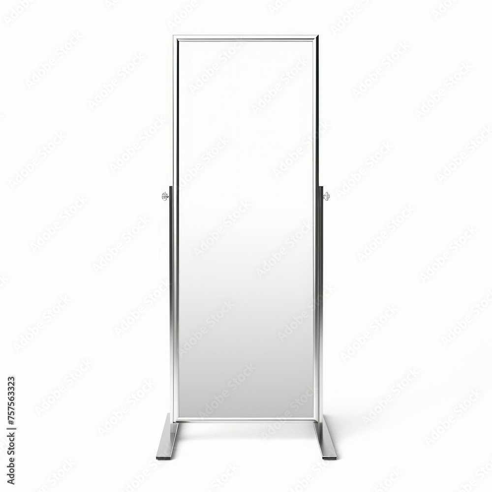 Freestanding Full-Length Mirror in Minimalist Design. Generative ai