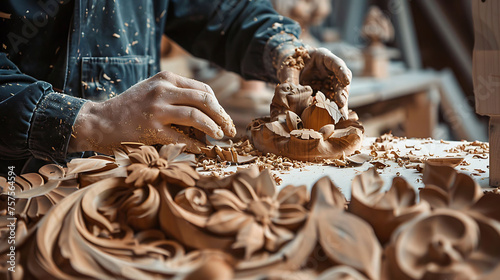 A person sculpting a piece of wood, depicting shaping and molding business ideas