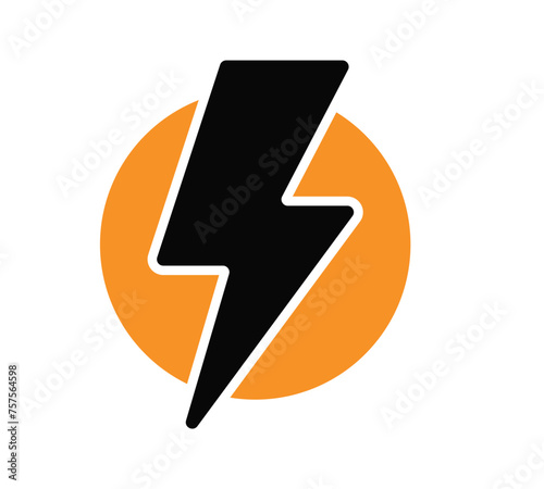 Power energy sign, vector illustration