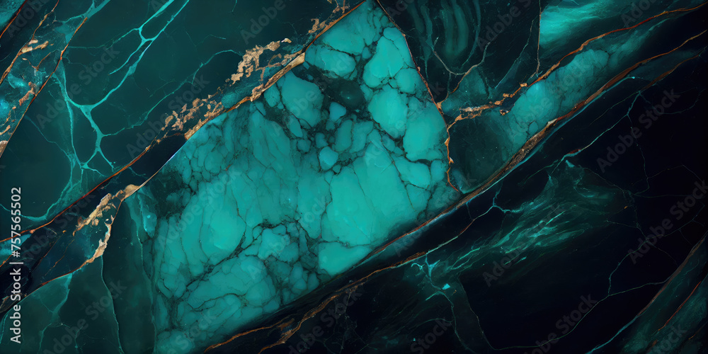 Fototapeta premium Emerald Turquoise Marble texture
