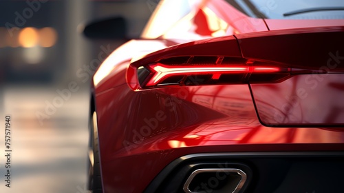 Detail Shot of New Modern Premium Car - 8K/4K Photorealistic photo
